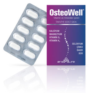 OsteoWell Food Supplement Containing Vitamins and Minerals